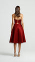 Velvet Detail Midi Dress